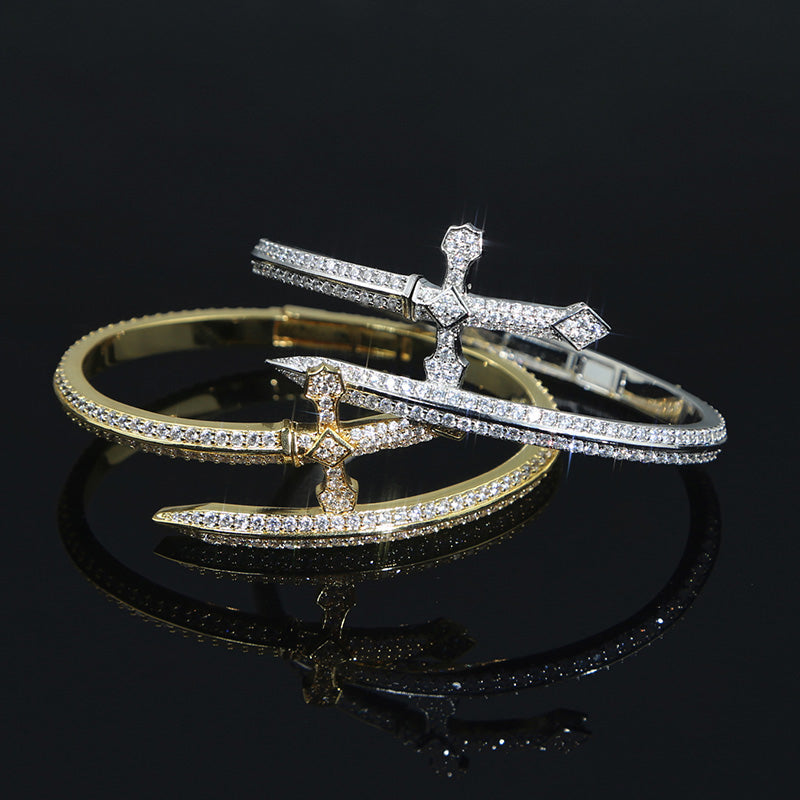 Iced Sword Band Bracelet & Ring
