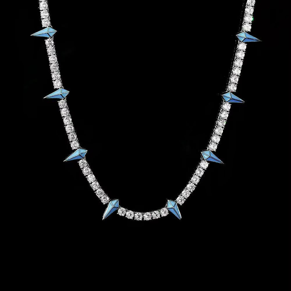 Spike Tennis Chain (Colored) 5MM