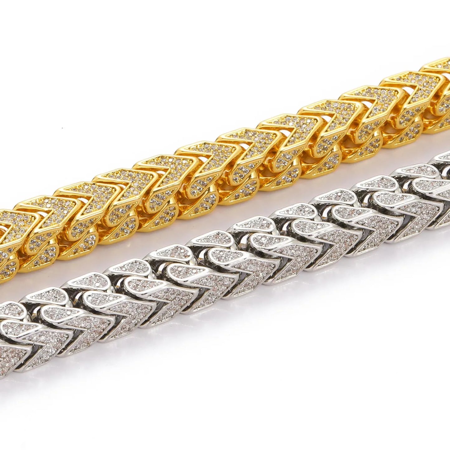 Punk V-shape Cuban 8mm (Bracelet)