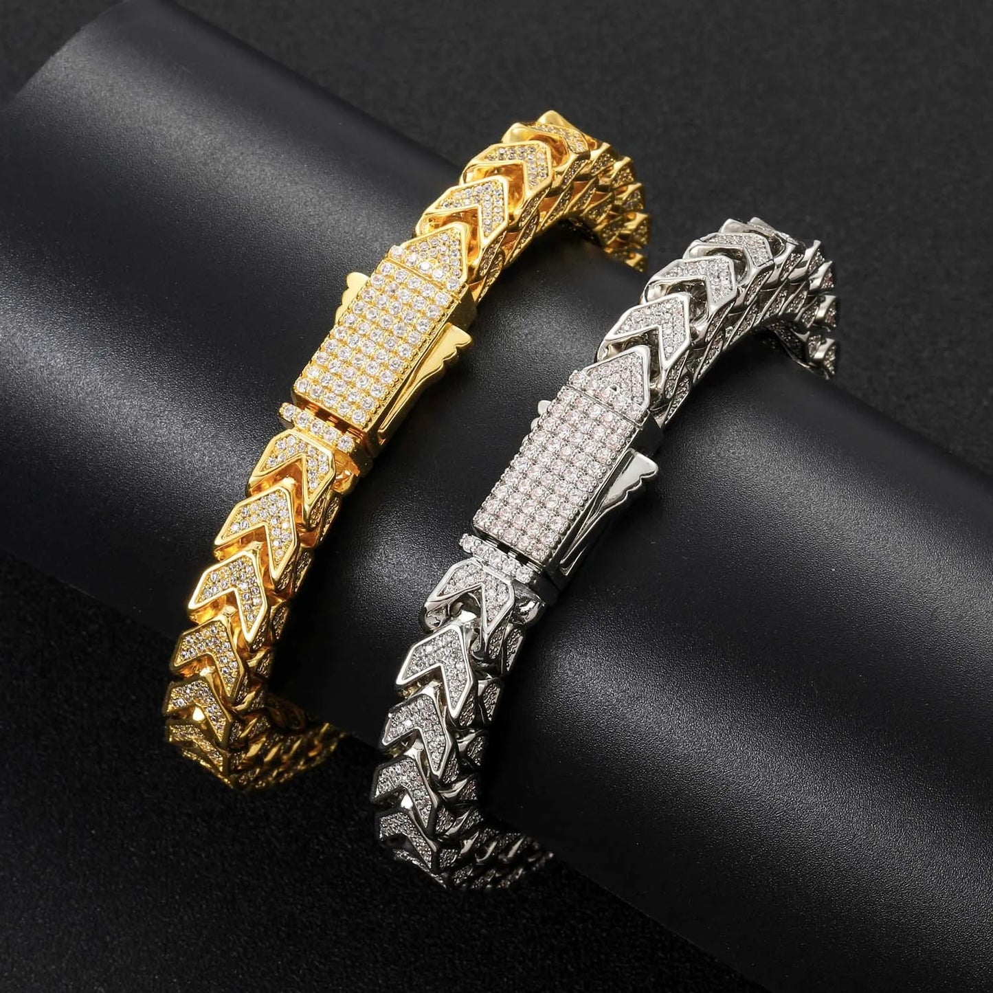 Punk V-shape Cuban 8mm (Bracelet)