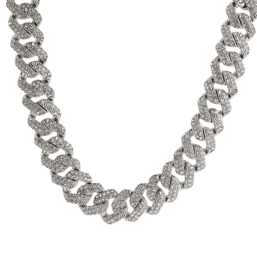 Iced Out Cuban Prong Chain 14mm