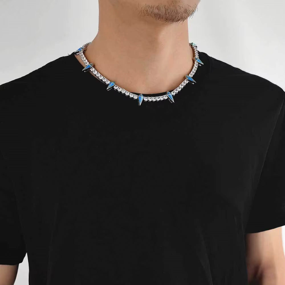 Spike Tennis Chain (Colored) 5MM