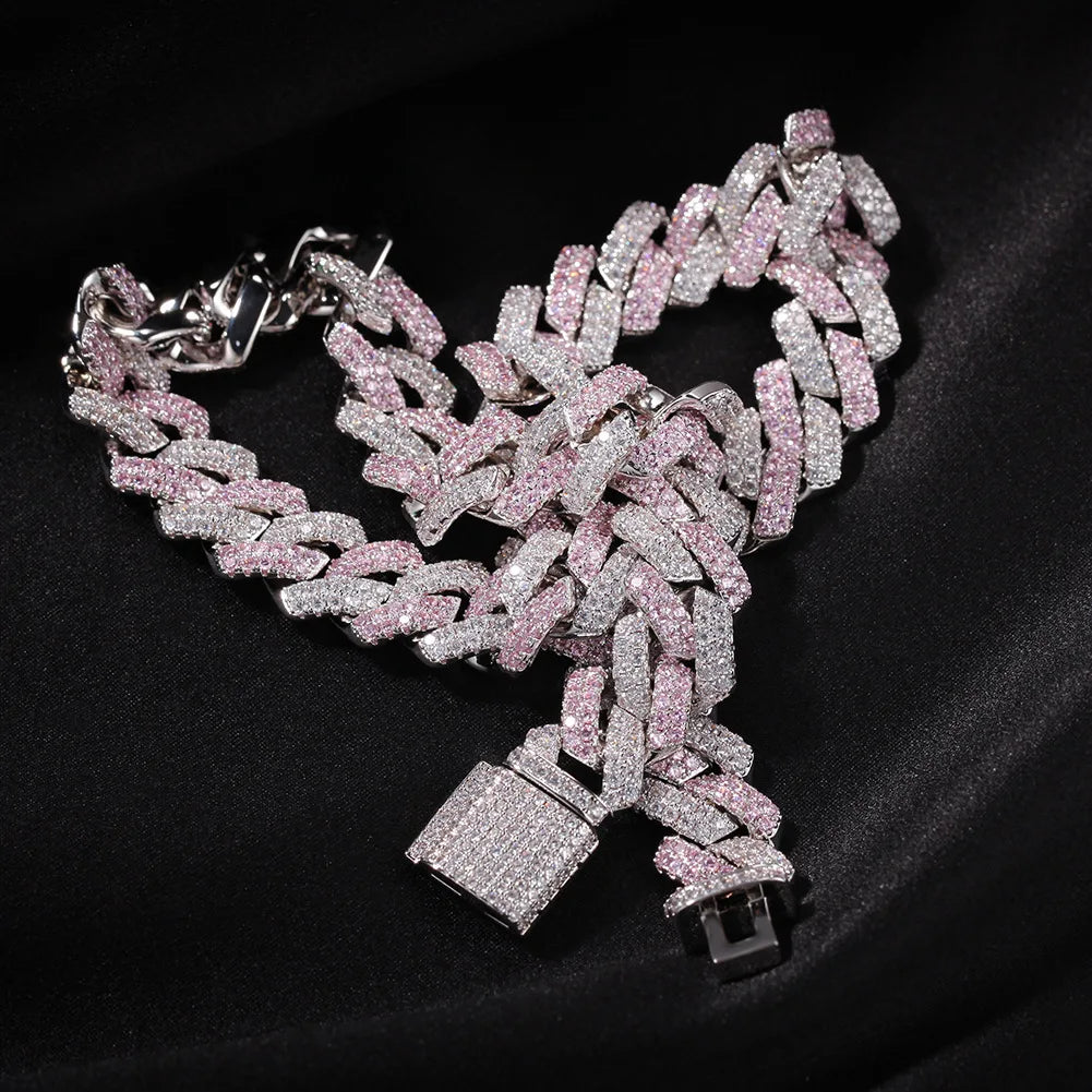 Iced Out Cuban Prong Chain 13mm