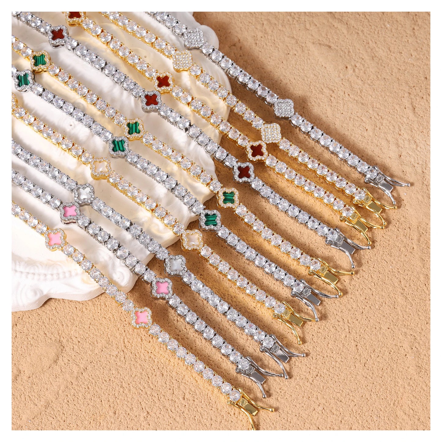Clover Tennis Bracelet 4MM