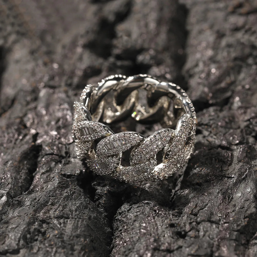 Baguette Cuban Link Ring