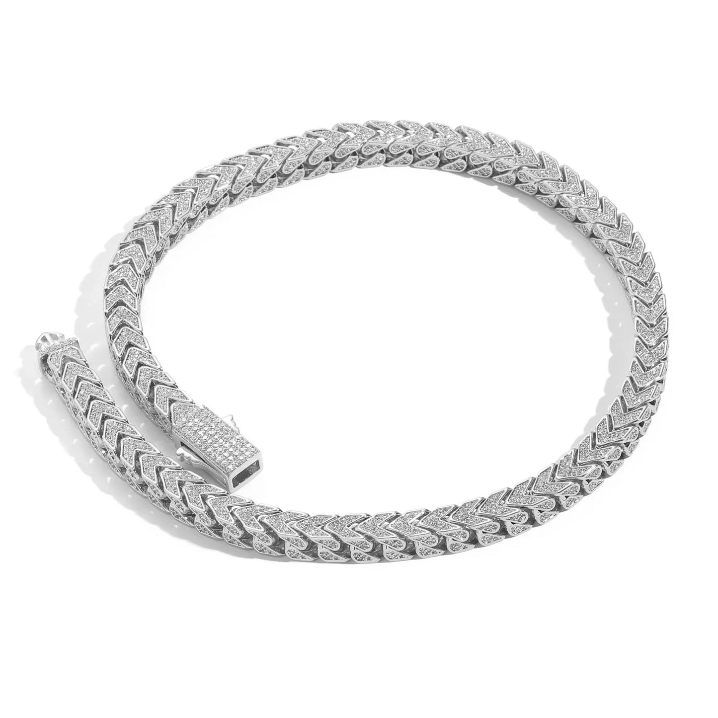 Punk V-shape Cuban Chain 8mm