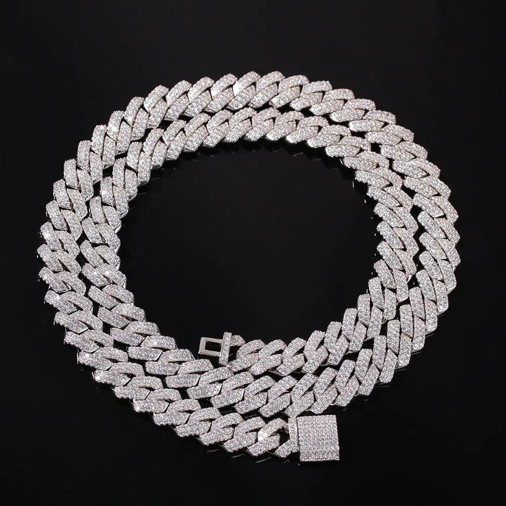 Iced Out Cuban Prong Chain 13mm