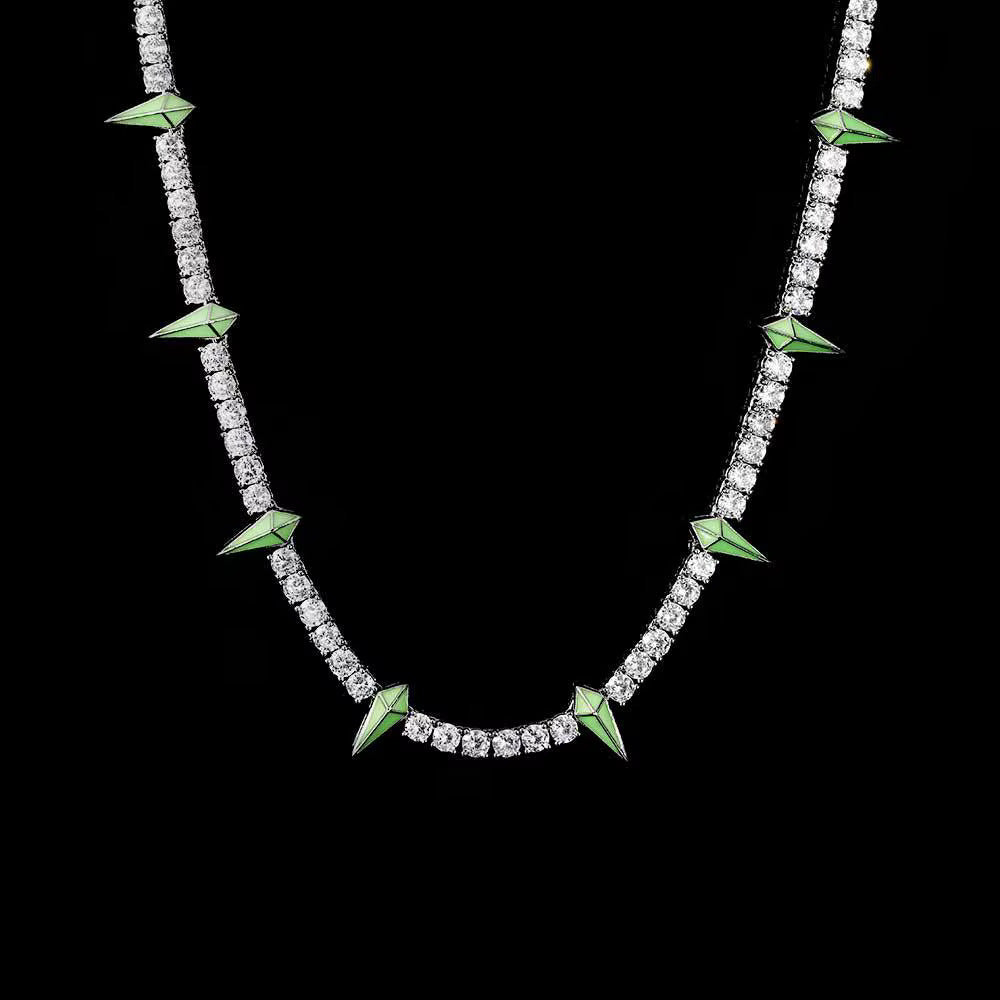 Spike Tennis Chain (Colored) 5MM
