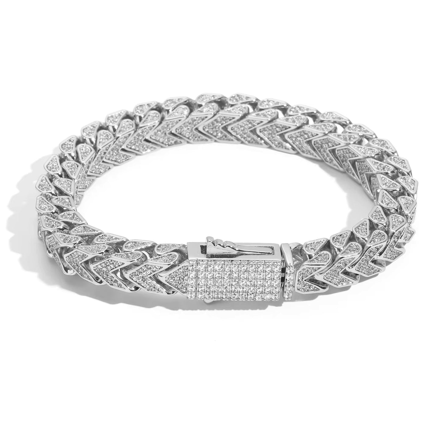 Punk V-shape Cuban 8mm (Bracelet)