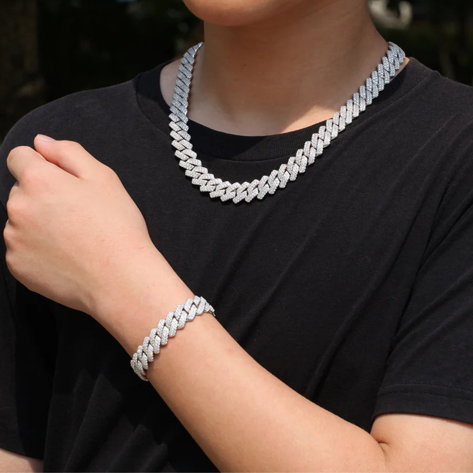 Iced Out Cuban Prong Chain 13mm