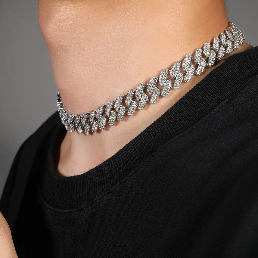 Iced Out Cuban Prong Chain 14mm