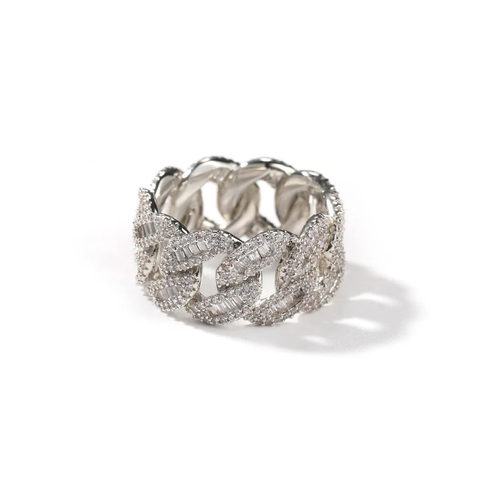 Baguette Cuban Link Ring