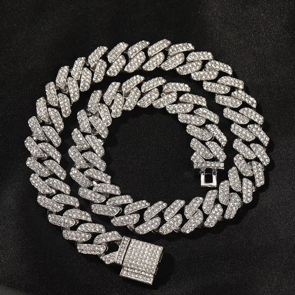 Iced Out Cuban Prong Chain 14mm