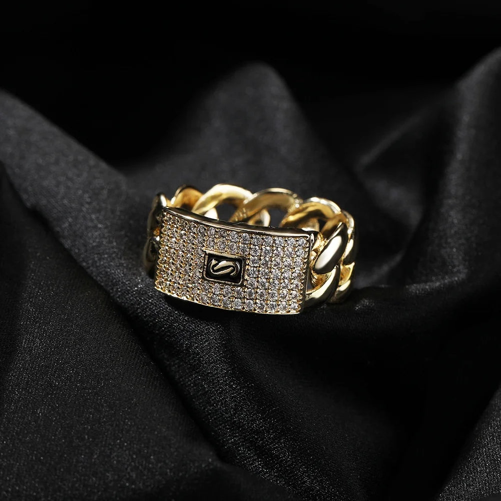 Iced Cuban Ring