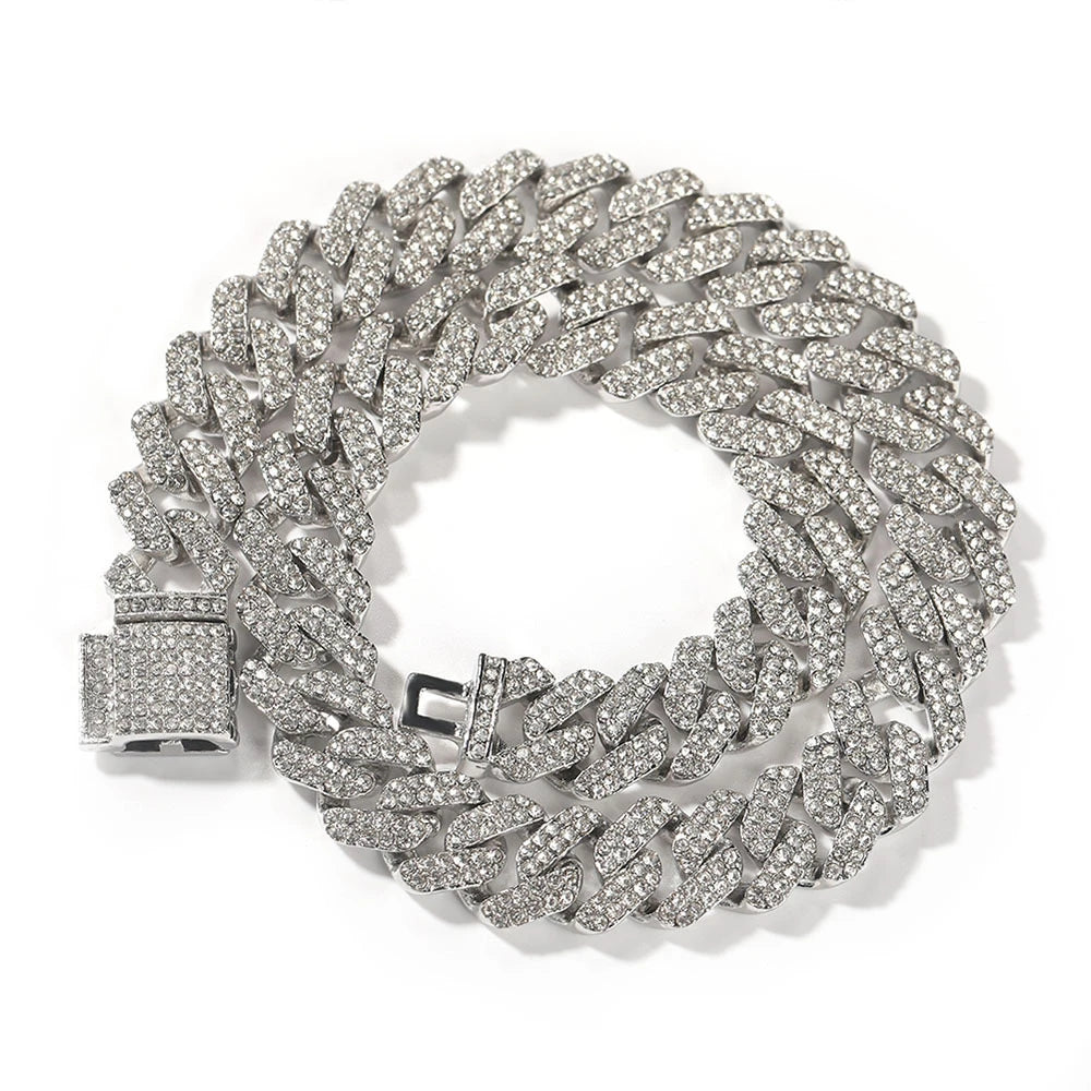 Iced Out Cuban Prong Chain 14mm