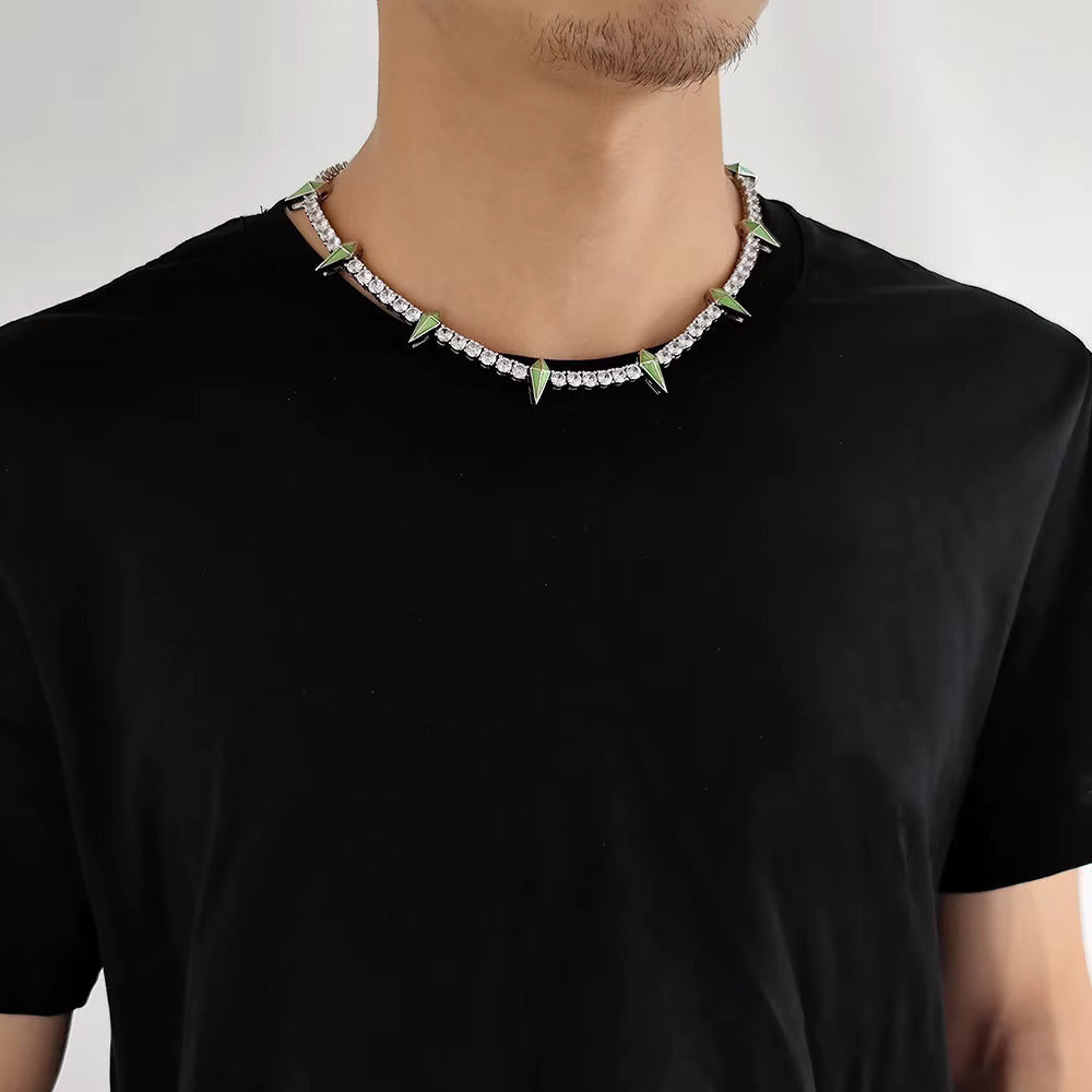 Spike Tennis Chain (Colored) 5MM