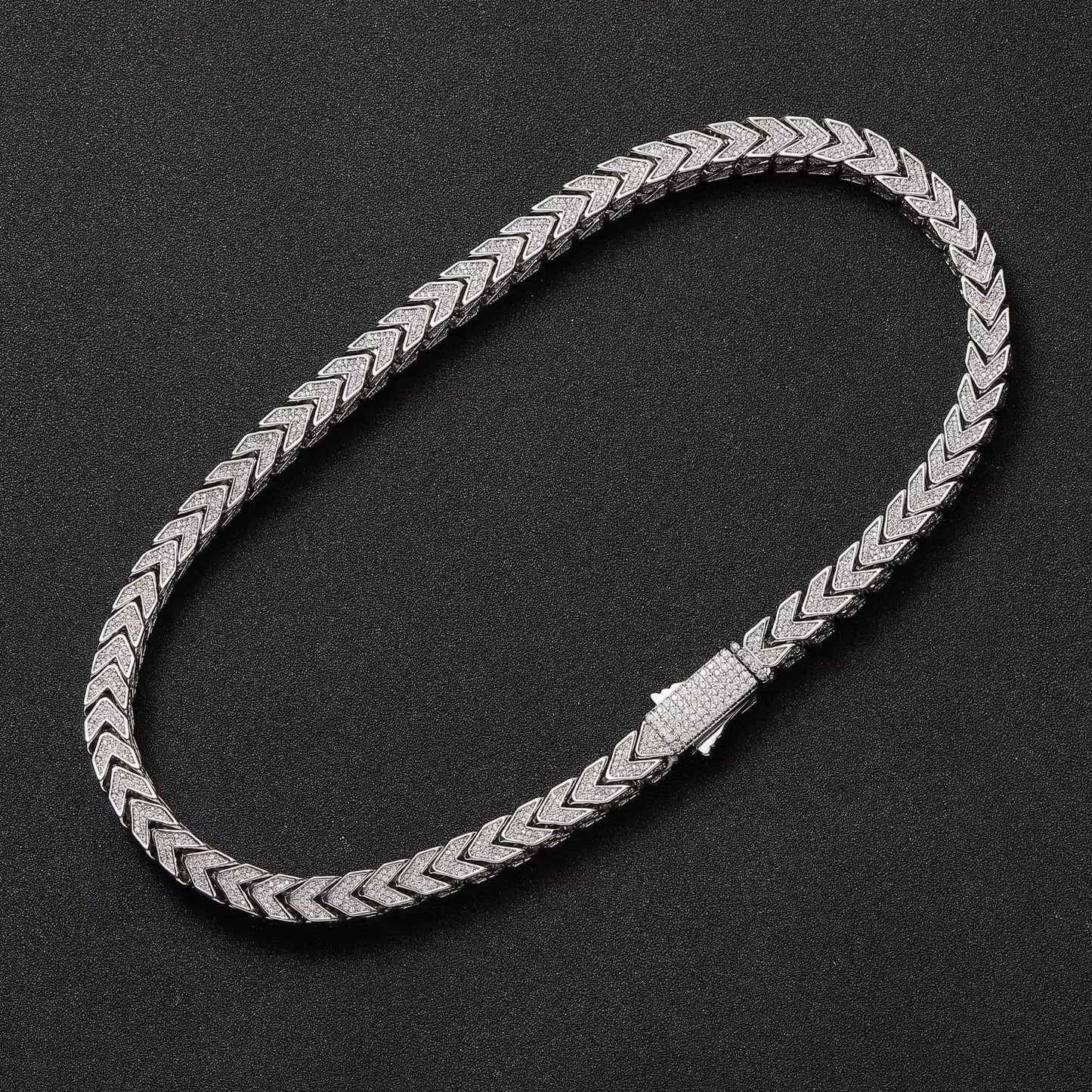 Punk V-shape Cuban Chain 8mm