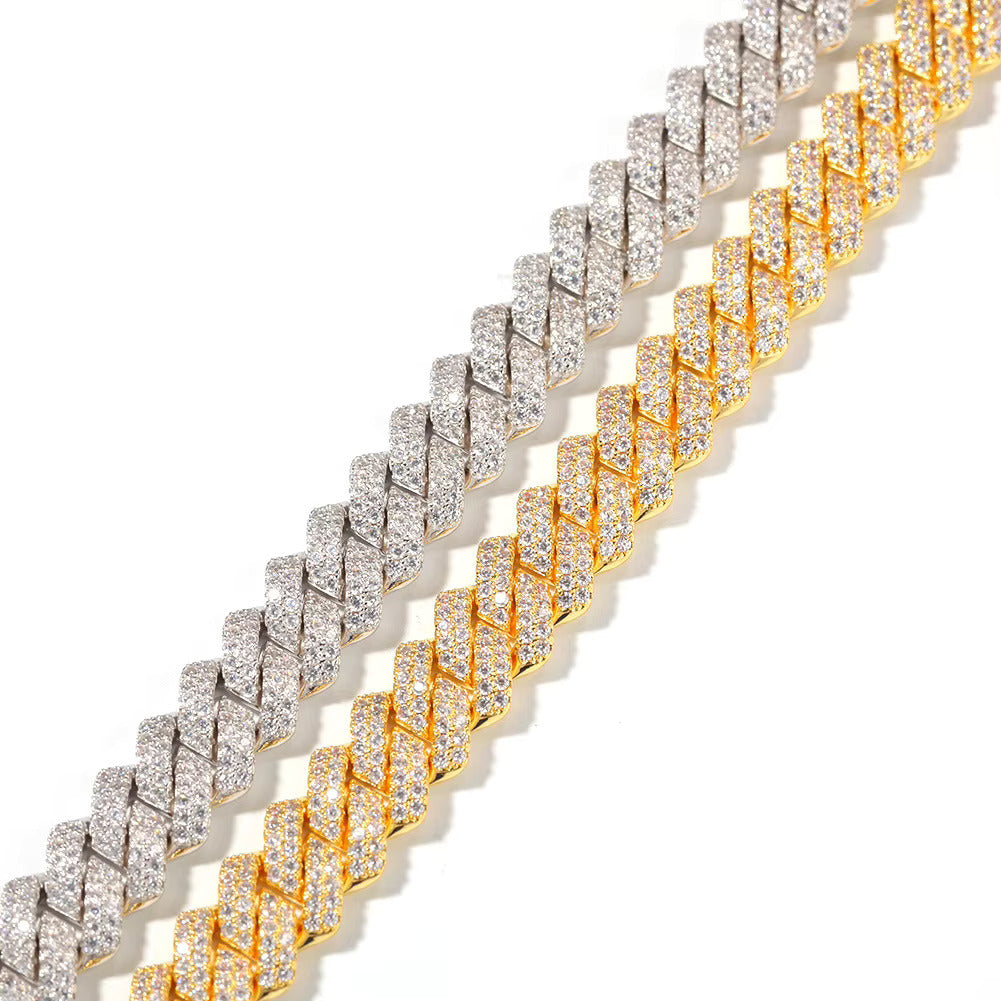 Iced Out Cuban Prong 13mm (Bracelet)