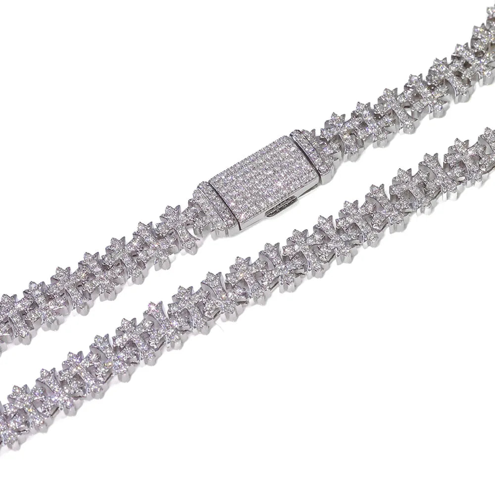 Iced Out Cross 8mm (Bracelet)