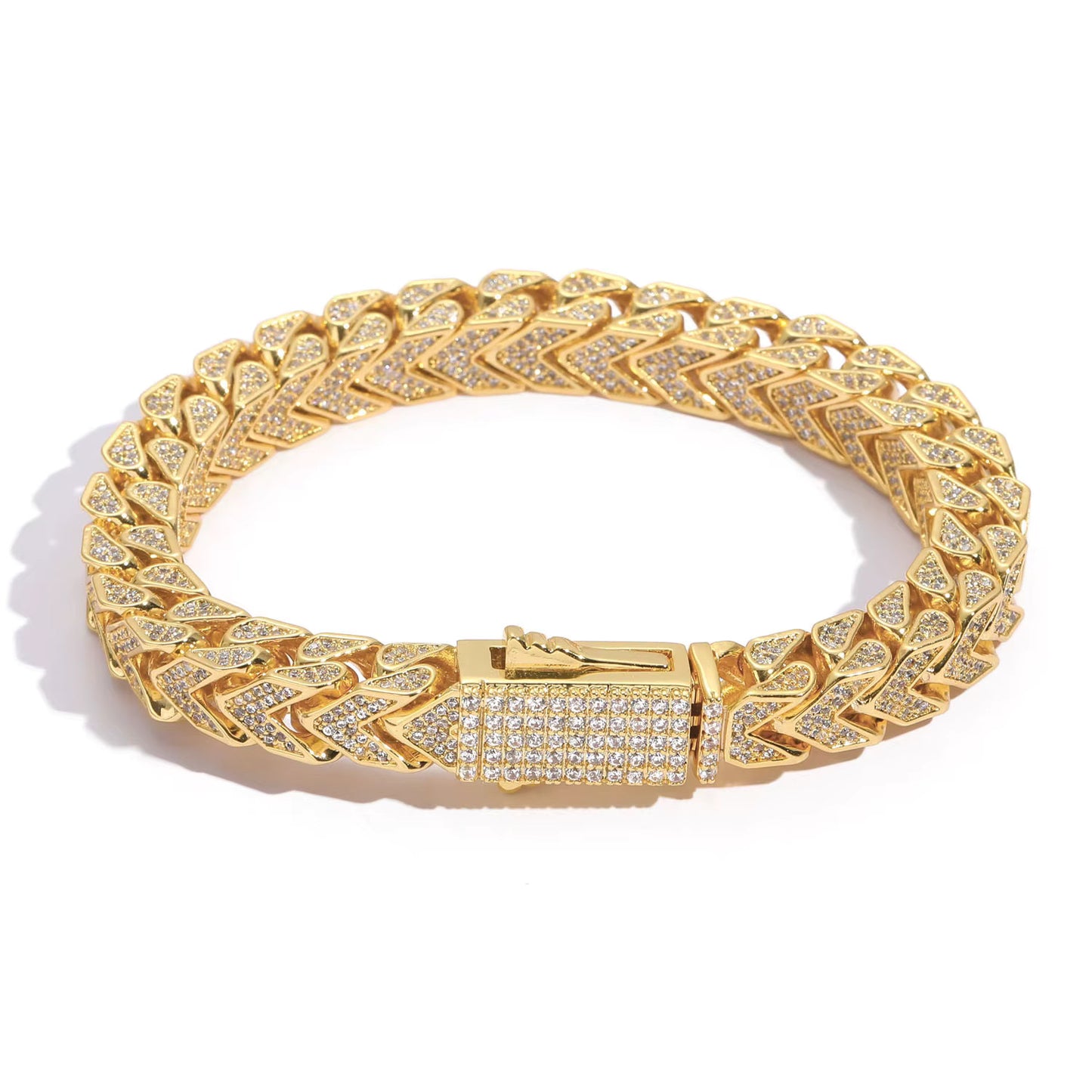 Punk V-shape Cuban 8mm (Bracelet)