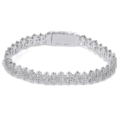 Iced Out Cross 8mm (Bracelet)
