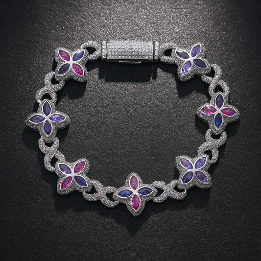 Iced Out Clover Infinity (Bracelet)