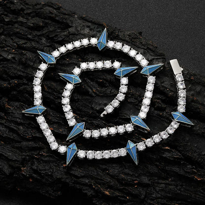 Spike Tennis Chain (Colored) 5MM