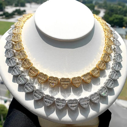 Baguette Heart Necklace