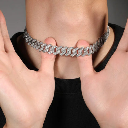 Iced Out Cuban Prong Chain 14mm