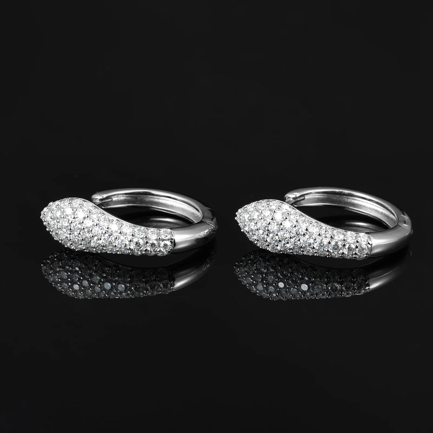 Snake Earrings (Moissanite)