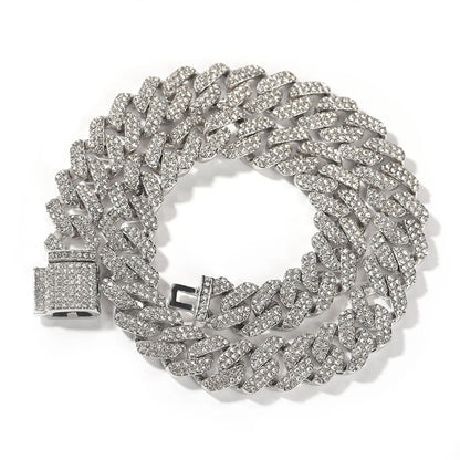 Iced Out Cuban Prong Chain 14mm