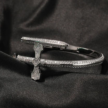 Iced Sword Band Bracelet & Ring