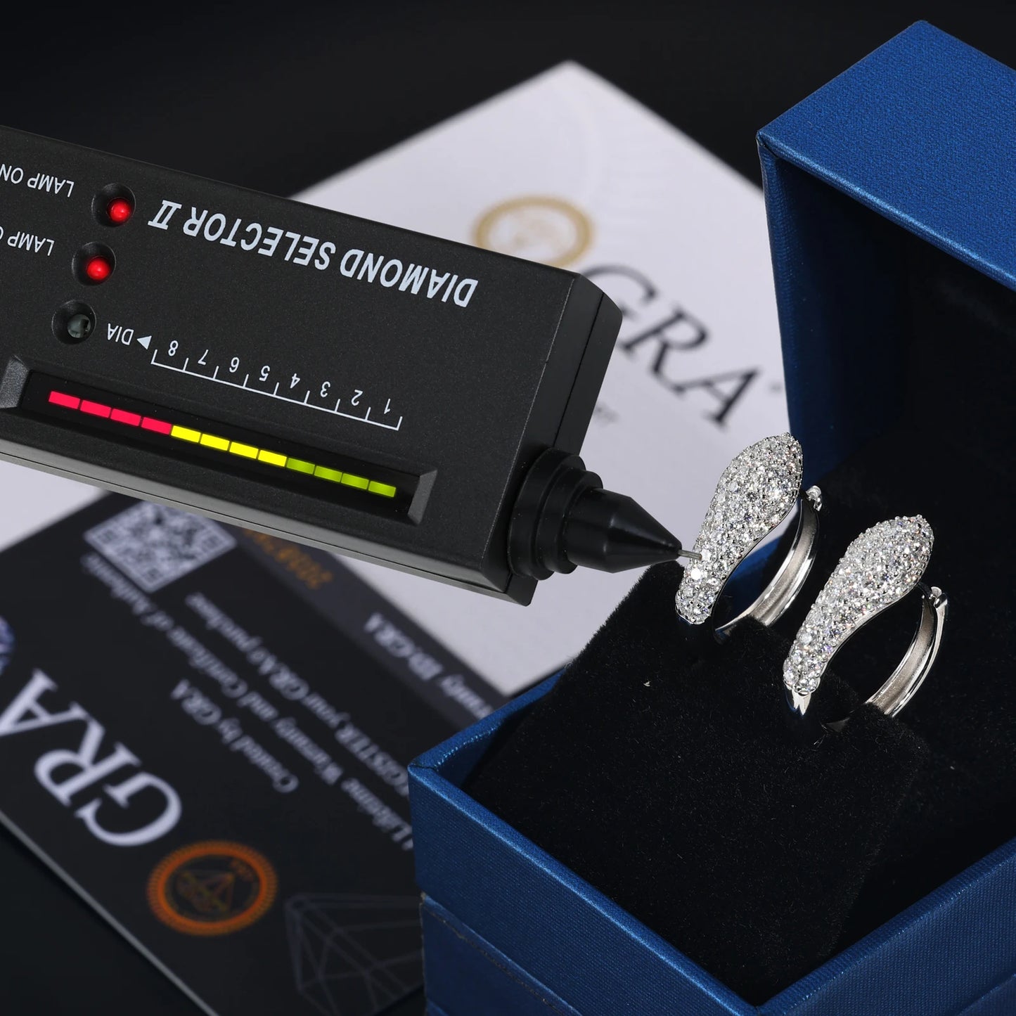 Snake Earrings (Moissanite)