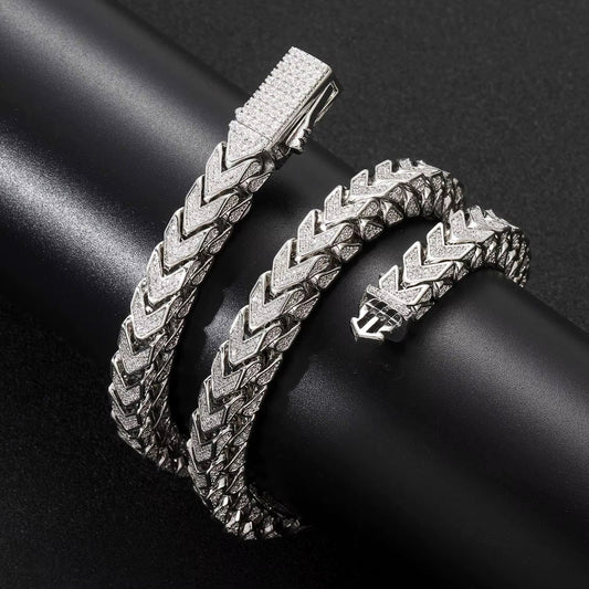 Punk V-shape Cuban Chain 8mm