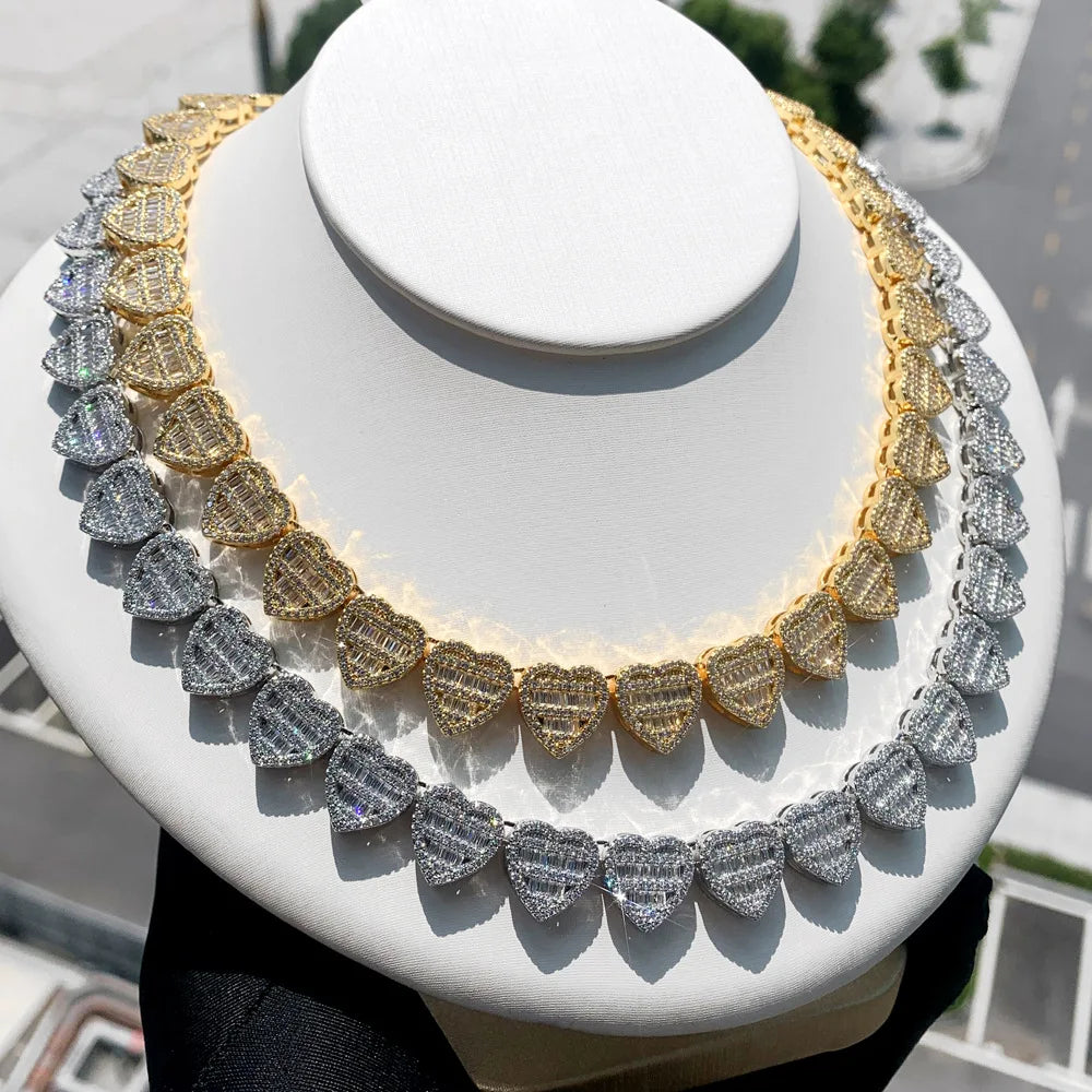 Baguette Heart Necklace