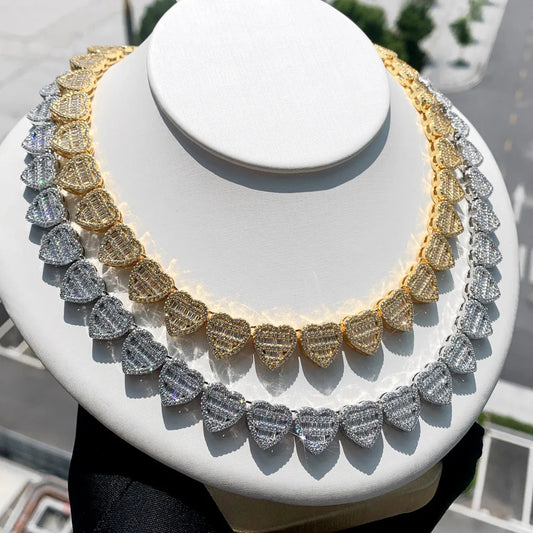 Baguette Heart Necklace
