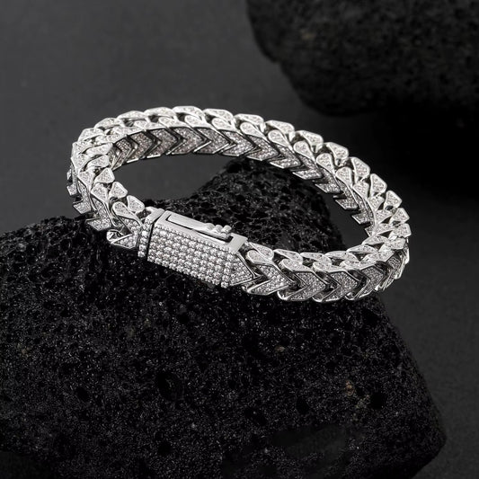 Punk V-shape Cuban 8mm (Bracelet)