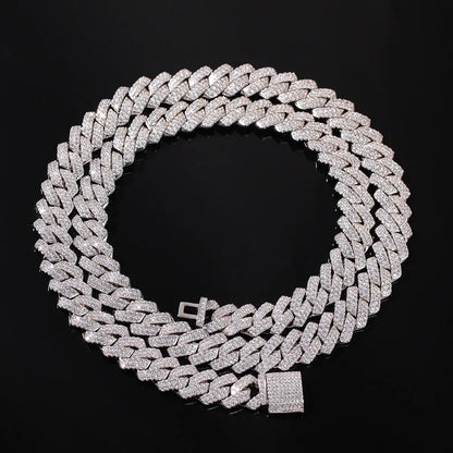 Iced Out Cuban Prong Chain 13mm