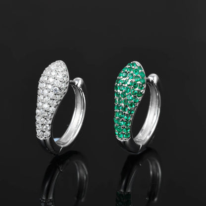Snake Earrings (Moissanite)
