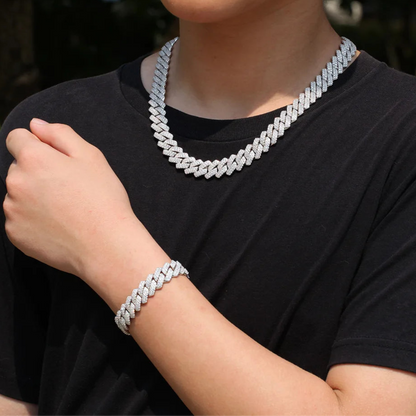 Iced Out Cuban Prong Chain 13mm