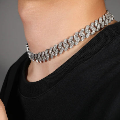 Iced Out Cuban Prong Chain 14mm