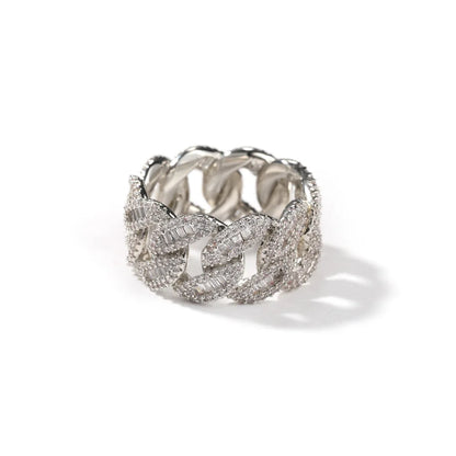 Baguette Cuban Link Ring
