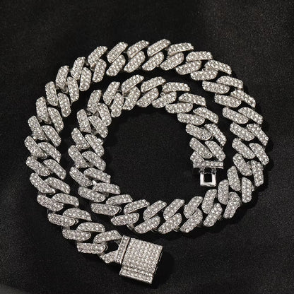 Iced Out Cuban Prong Chain 14mm