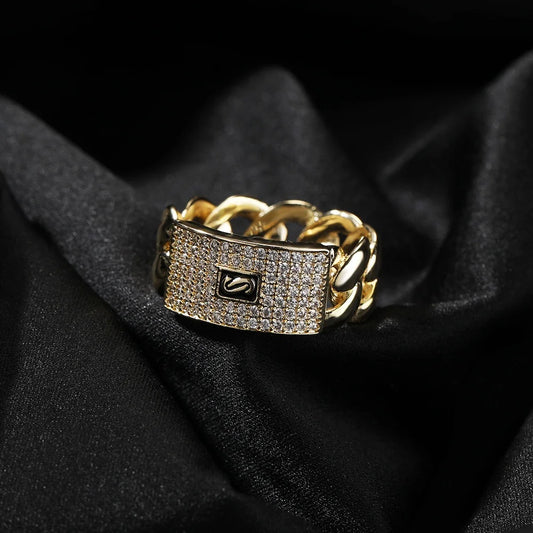 Iced Cuban Ring
