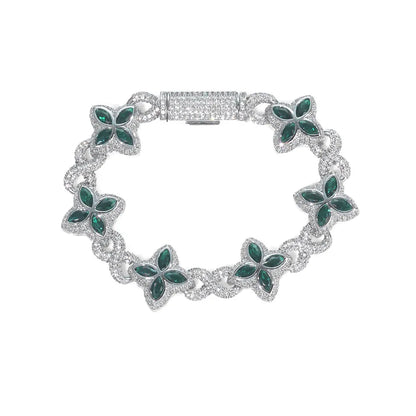 Iced Out Clover Infinity (Bracelet)