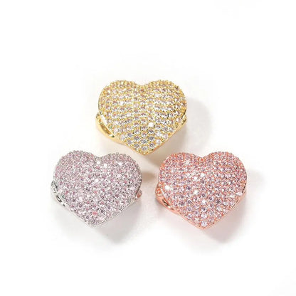 Iced Out 8mm Heart Cuban Anklet