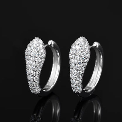 Snake Earrings (Moissanite)
