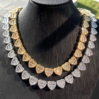 Baguette Heart Necklace