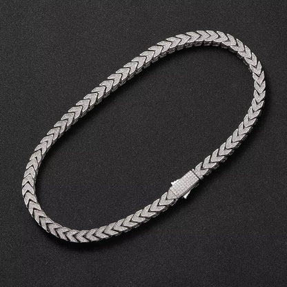 Punk V-shape Cuban Chain 8mm