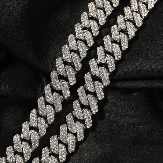 Iced Out Cuban Prong Chain 14mm